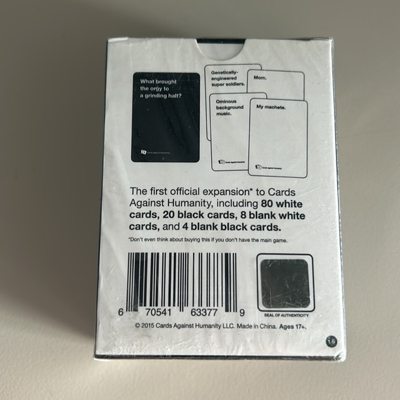 BRAND NEW: Cards Against Humanity- First Expansion - Picture 2 of 4